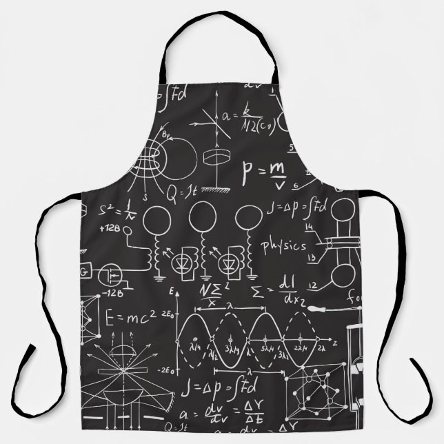 Wissenschaftliche Formeln: Chalkboard-Berechnungsm Schürze (Vorderseite)