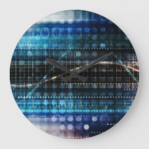Wissenschaftliche Forschung und Gentechnik Große Wanduhr