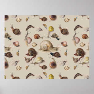 Wissenschaftliche Illustration von alten Gartensch Poster
