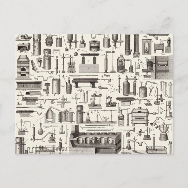 Wissenschaftliche Instrumente Postkarte (Vorderseite)