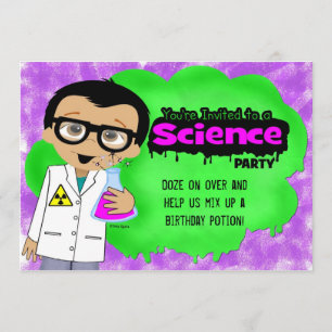 Wissenschaftliche Party Einladung