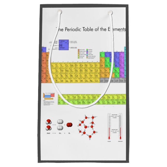 Wissenschaftliche Periodische Tabelle der Elemente Kleine Geschenktüte (Vorderseite)