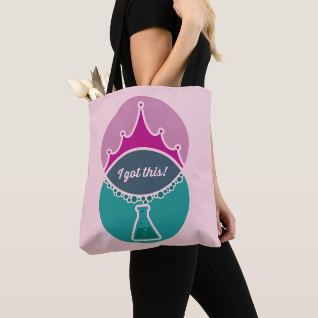 Wissenschaftliche Prinzessin (verdreht) rosa Tasch Tasche (Von Nahem)