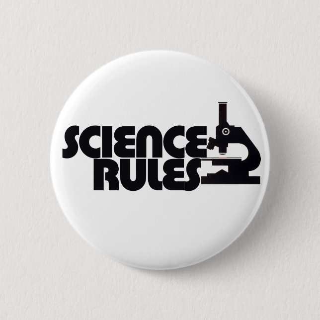 Wissenschaftliche Regeln Button (Vorderseite)