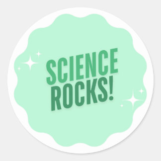 WISSENSCHAFTLICHE ROCKS! Aufkleber für Lehrer