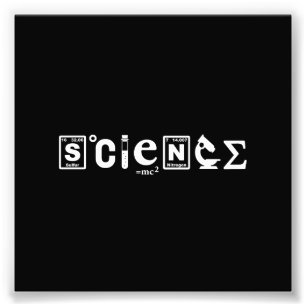 Wissenschaftliche Symbol-Wissenschaft Fotodruck