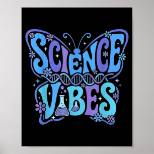 Wissenschaftliche Vibes groovy erster Tag zurück z Poster