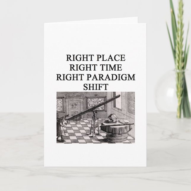 wissenschaftlicher Eureka-Moment Karte (Vorderseite)