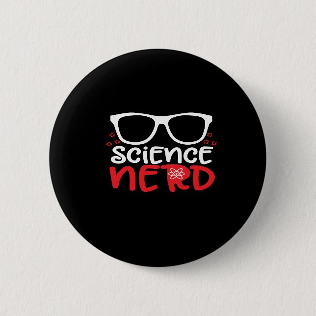 wissenschaftlicher Nerd Button (Vorderseite)
