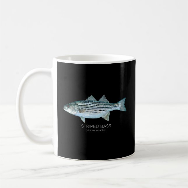 Wissenschaftlicher Streifenbarsch für die Fischer  Kaffeetasse (Links)