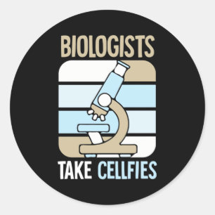 Wissenschaftliches Geschenk   Biologen nehmen Zell Runder Aufkleber
