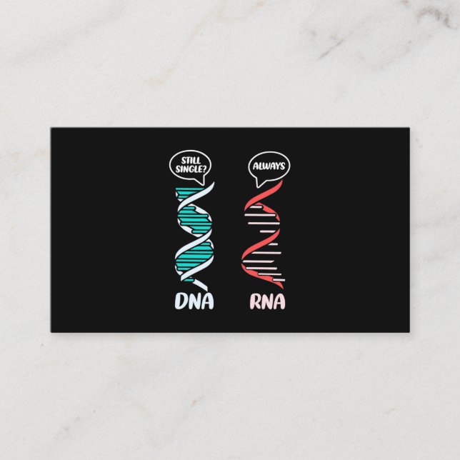Wissenschaftliches Geschenk | Biologielehrerin Rna Visitenkarte (Vorderseite)
