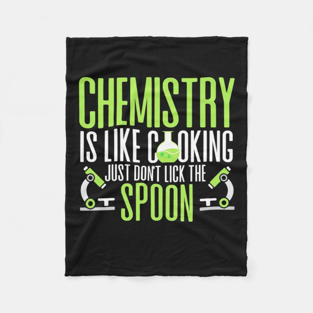Wissenschaftliches Geschenk | Chemie ist wie Koche Fleecedecke (Vorderseite)