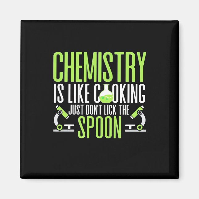 Wissenschaftliches Geschenk | Chemie ist wie Koche Magnet (Vorne)