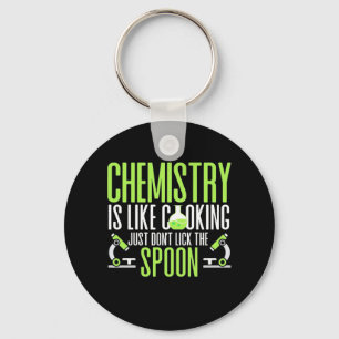 Wissenschaftliches Geschenk Chemie ist wie Koche Schlüsselanhänger