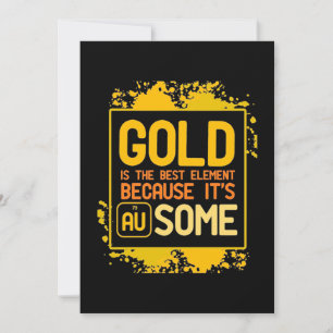 Wissenschaftliches Geschenk Gold ist das beste E Save The Date