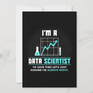 Wissenschaftliches Geschenk Ich bin Datenwissens Save The Date