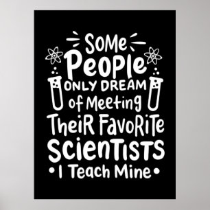 Wissenschaftliches Geschenk   Ich unterrichte Lieb Poster