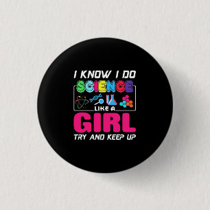 Wissenschaftliches Geschenk Ich weiß, dass ich W Button