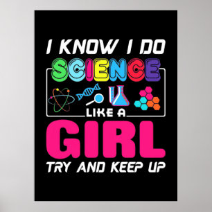 Wissenschaftliches Geschenk   Ich weiß, dass ich W Poster