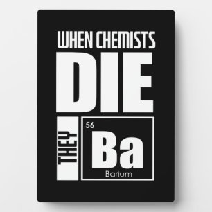 Wissenschaftliches Geschenk Schöne Chemie Fotoplatte