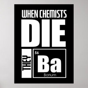 Wissenschaftliches Geschenk Schöne Chemie Poster
