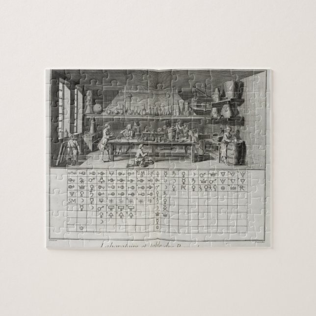 Wissenschaftliches Labor und Tabelle der (Horizontal)