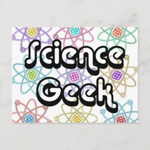 Wissenschafts-Nerd Postkarte