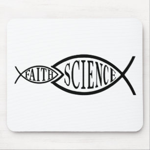 Wissenschafts-Trumpf-Glauben-Fische Mousepad