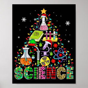 Wissenschafts-Weihnachtsmann-Elfe-Lehrmittel als W Poster