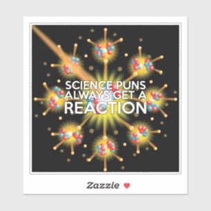 WISSENSCHAFTS-WORTSPIELE LÖSEN IMMER EINE REAKTION AUFKLEBER