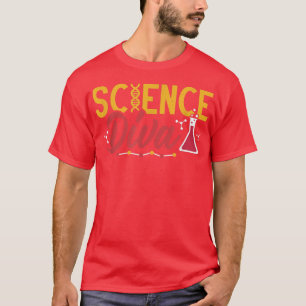 Wissenschaftsdiva Chemie Biologielehrer zurück bis T-Shirt