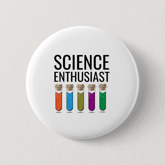 Wissenschaftsenthusiast Button (Vorderseite)