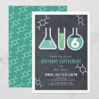 Wissenschaftsexperiment Black Chalkboard Geburtsta