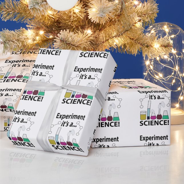 Wissenschaftsexperiment Es ist eine Wissenschaft Geschenkpapier (Feiertage)