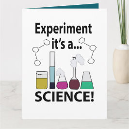 Wissenschaftsexperiment Es ist eine Wissenschaft Karte