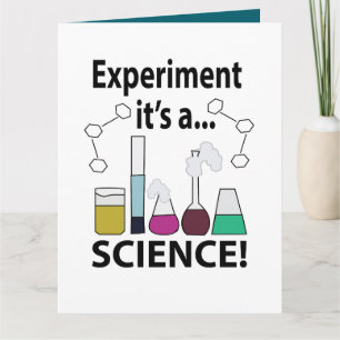 Wissenschaftsexperiment Es ist eine Wissenschaft Karte