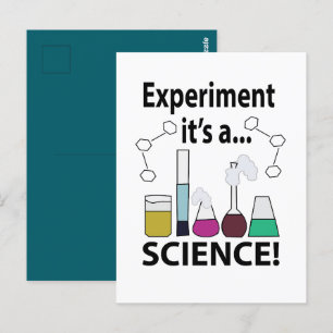 Wissenschaftsexperiment Es ist eine Wissenschaft Postkarte
