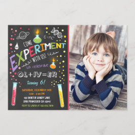 Wissenschaftsexperiment Geburtstagseinladung Boy Einladung