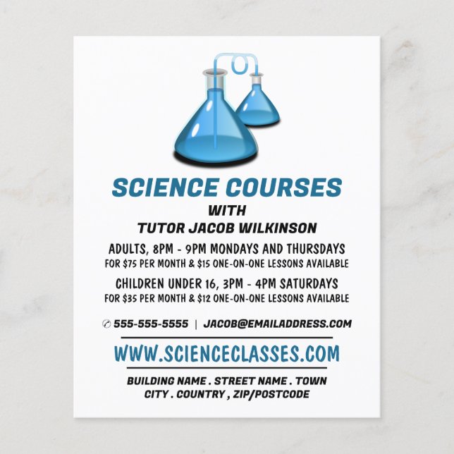 Wissenschaftsexperten, Werbung in Wissenschaftskur Flyer (Vorne)