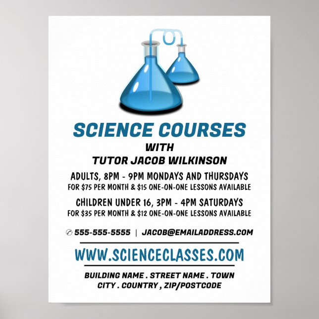Wissenschaftsexperten, Werbung in Wissenschaftskur Poster (Vorne)