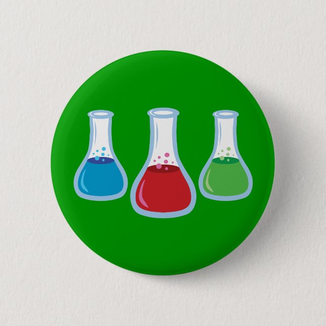 Wissenschaftsflaschen Button (Vorderseite)