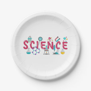Wissenschaftslaboratorien Pappteller