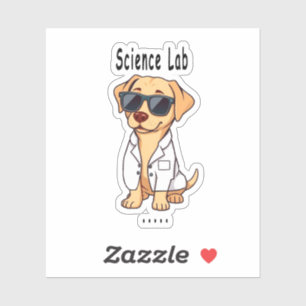 Wissenschaftslaborhund, Wortspiele, Väter-Witze, L Aufkleber