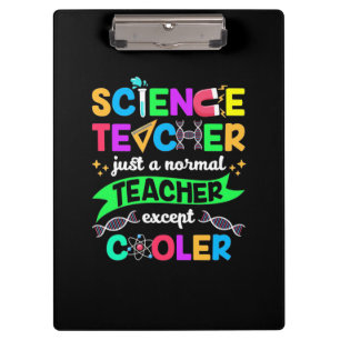 Wissenschaftslehrer Cool Klemmbrett