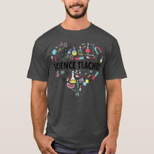 Wissenschaftslehrer Herz Proud Science I Liebe Sci T-Shirt