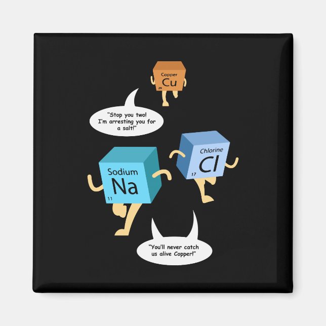 Wissenschaftslehrer Nerd Gag Magnet (Vorne)