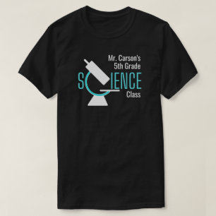 Wissenschaftslehrer   Personalisierte Mikroskopkla T-Shirt