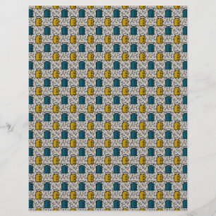 Wissenschaftsmoleküle und Laborflaschen Papier