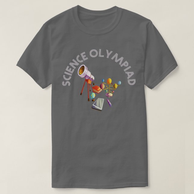 Wissenschaftsolympiade für Wettbewerber T-Shirt (Design vorne)